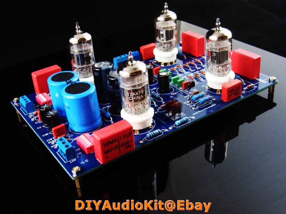12AX7 (ECC83) MM MC Phono Valve Tube Preamplifier Amplifier DIY Kit for